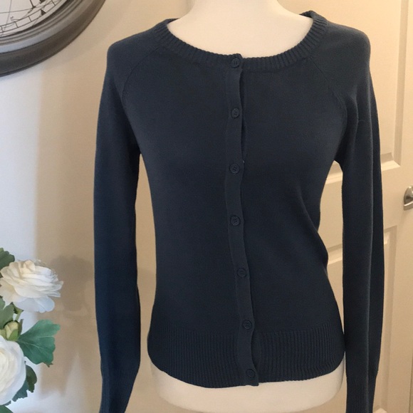 Pretty Blue Cotton Forever 21 Cardigan - Picture 2 of 6
